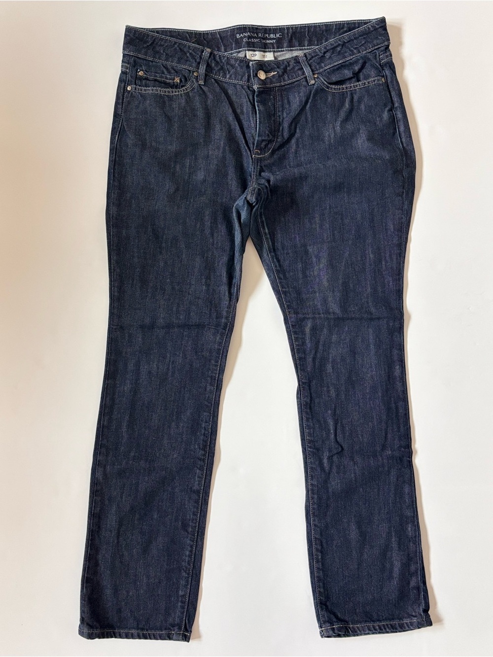 Banana Republic Women's Dark Indigo Straight Leg Jeans